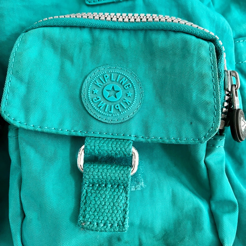 Stunning! Kipling Defea Turquoise Medium Shoulder… - image 7